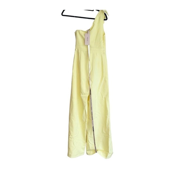 House of CB Courvel Lemon One Shoulder Jumpsuit Size S NWT - Picture 6 of 9